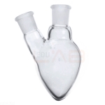 Pear Shaped Flask with Two Neck
