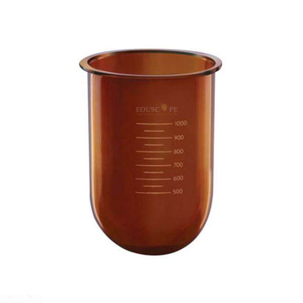 Flasks-L Amber, Without Side Cut for Dissolution Apparatus