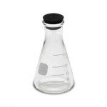 Conical Flask with Rubber Stopper
